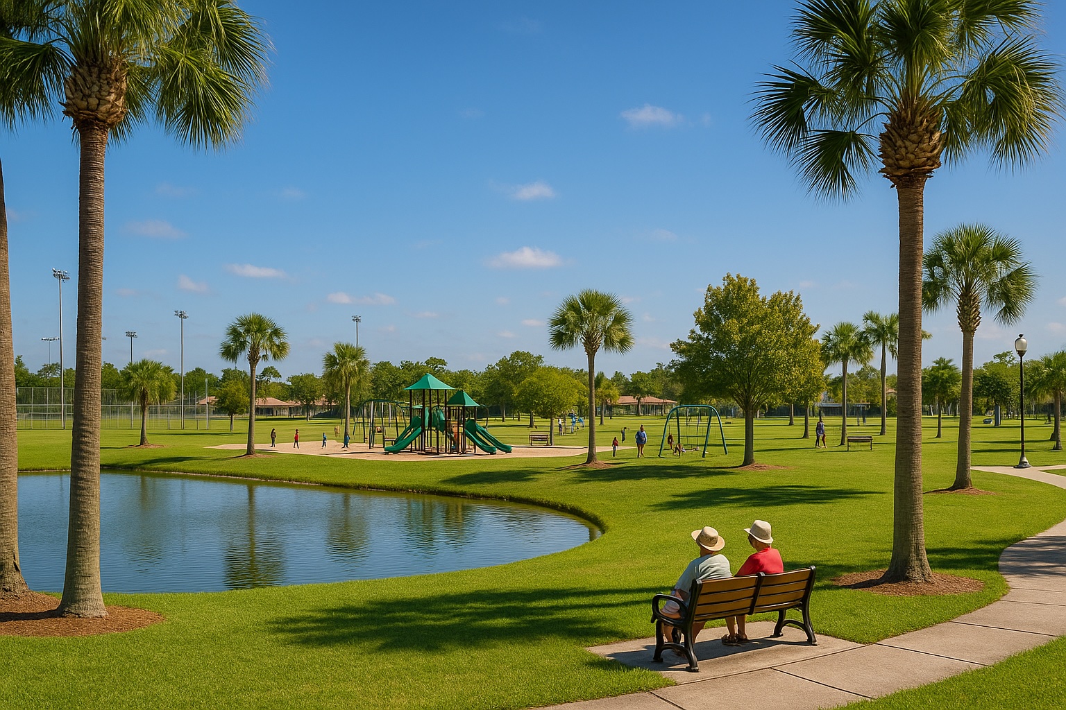Golden Gate Community Park playground and sports fields